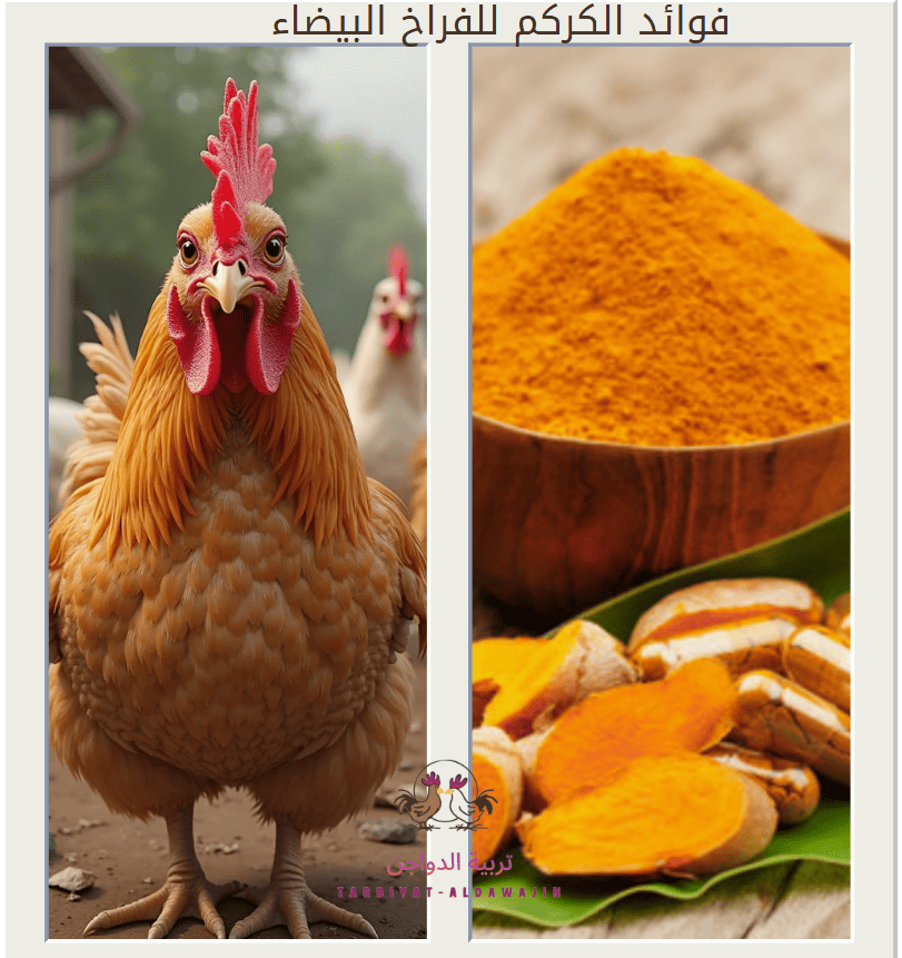 فوائد الكركم للفراخ البيضاء