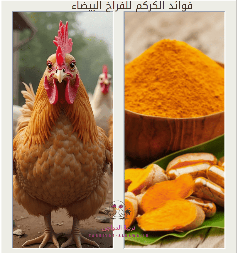 فوائد الكركم للفراخ البيضاء