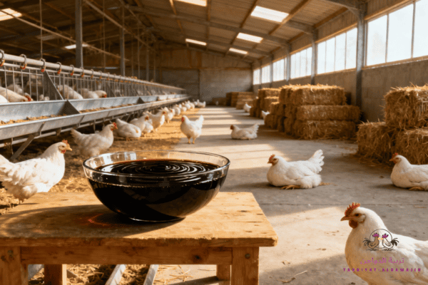 فوائد العسل الأسود للفراخ البيضاء 
