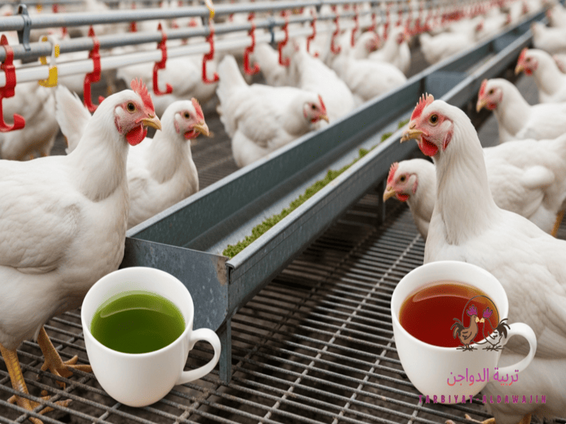 هل يمكن للدجاج أن يشرب الشاي؟ 