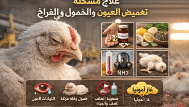 اسباب و علاج مشكلة تغميض العيون والخمول في الفراخ