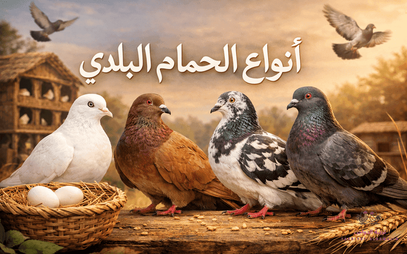 انواع الحمام بالصور والاسماء في
