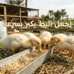 كيف اجعل البط يكبر بسرعه